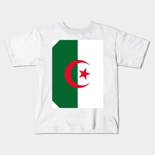 Patriotic Palette: Algerian Flag, the Pride of Algeria Kids T-Shirt